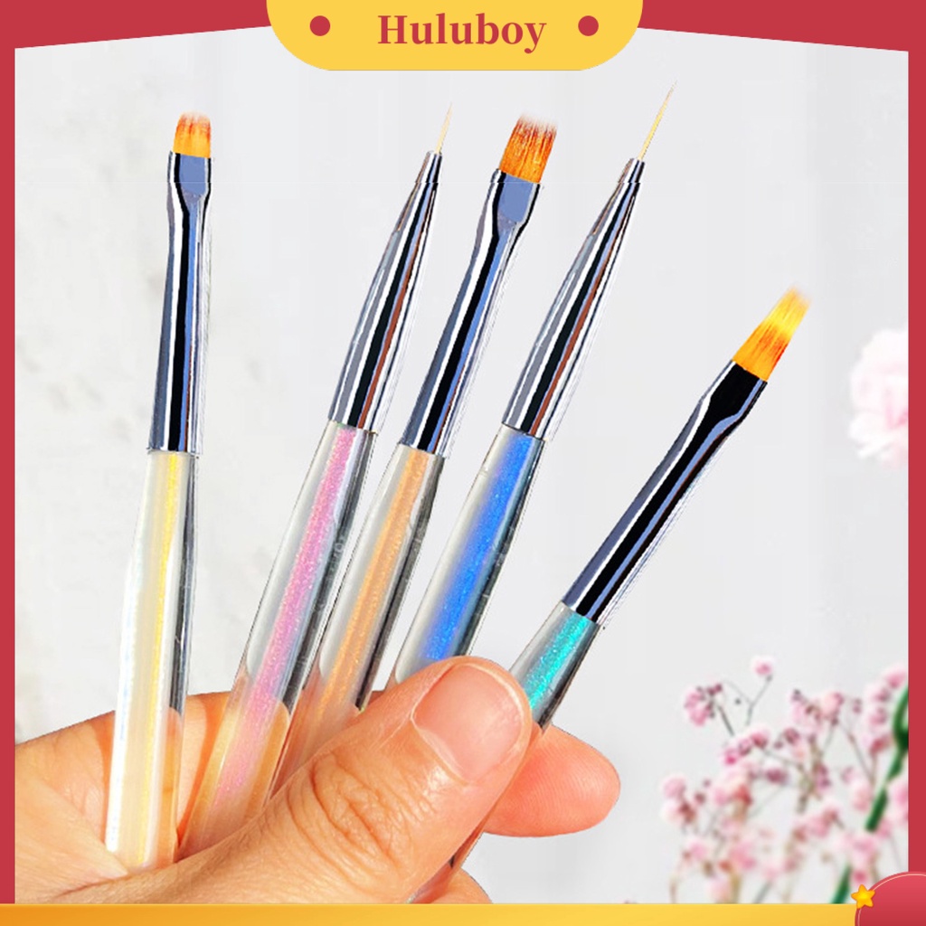 {In Stock} Kuas Nail Art UV Gel Ukir Multifungsi Nail Art Alat Nail Borstel Bubuk Cair Akrilik Lukisan Pena Perlengkapan Kuku