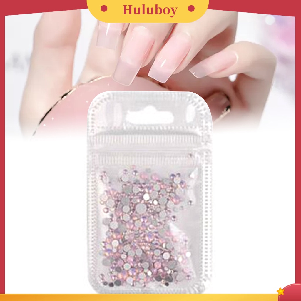 {In Stock} Nail Art Rhinestones Sparkling Pretty Dekorasi Kuku Flat Back Clear Strass Stones Untuk DIY