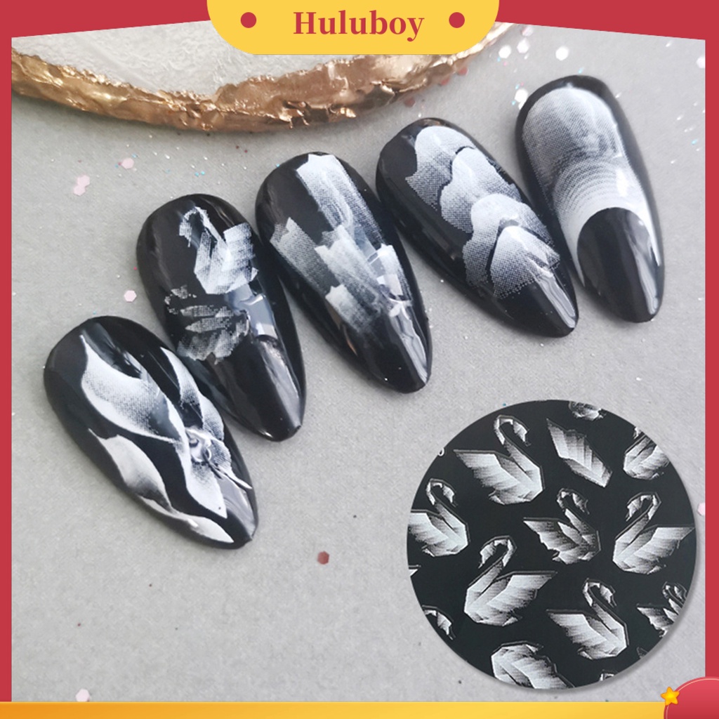 {In Stock} Stiker Nail Art Desain Kupu-Kupu Bulan Ukiran Kecantikan Kertas Multi-Berbentuk Kuku Dekorasi Untuk Penggunaan Profesional