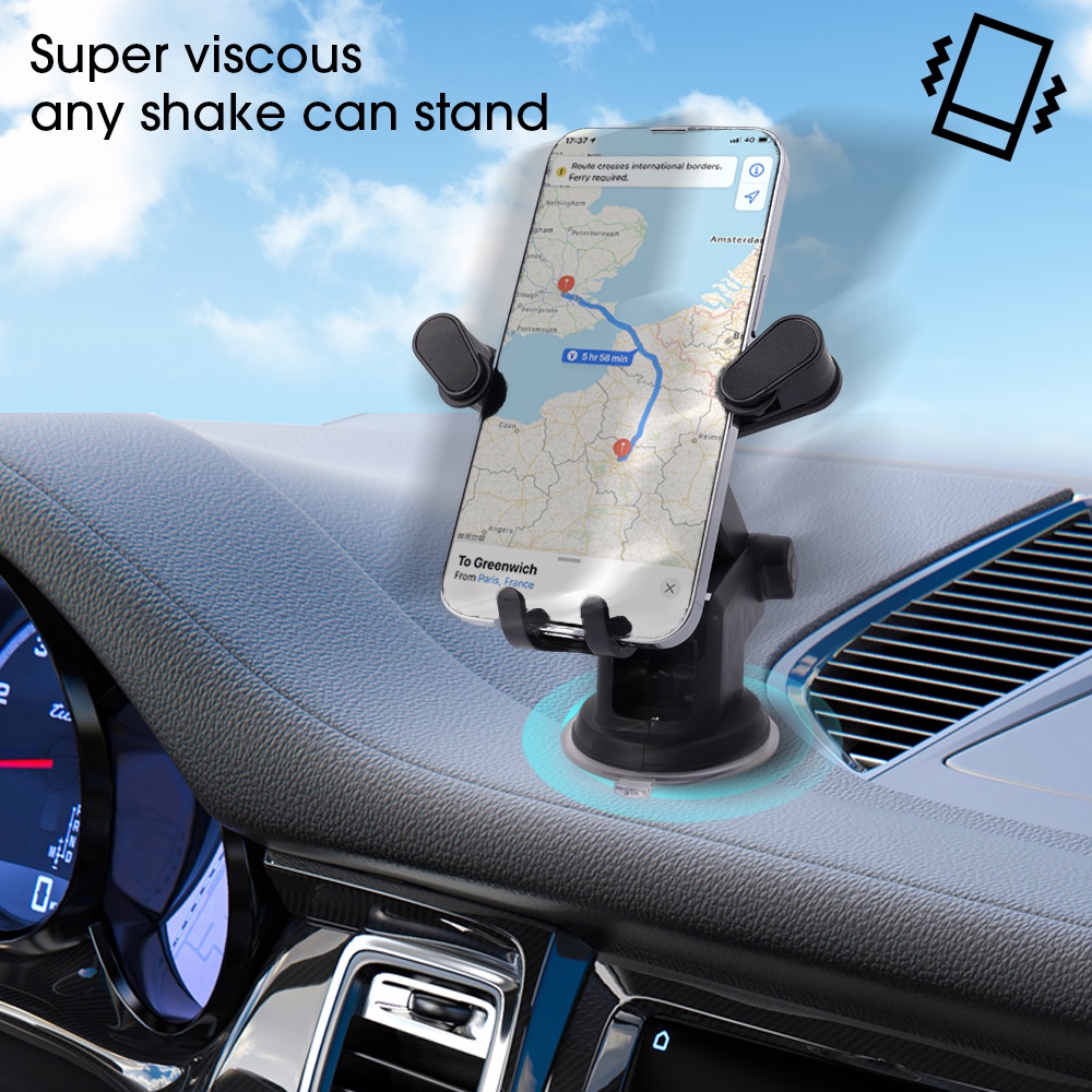 Z-10 Series Suction Cup Retractable Car Phone Bracket Dengan Kait Stroage/Panel Instrumen Air Outlet Navigator Holder/2In1 Double Hook Car Phone Holder/Suku Cadang Mobil