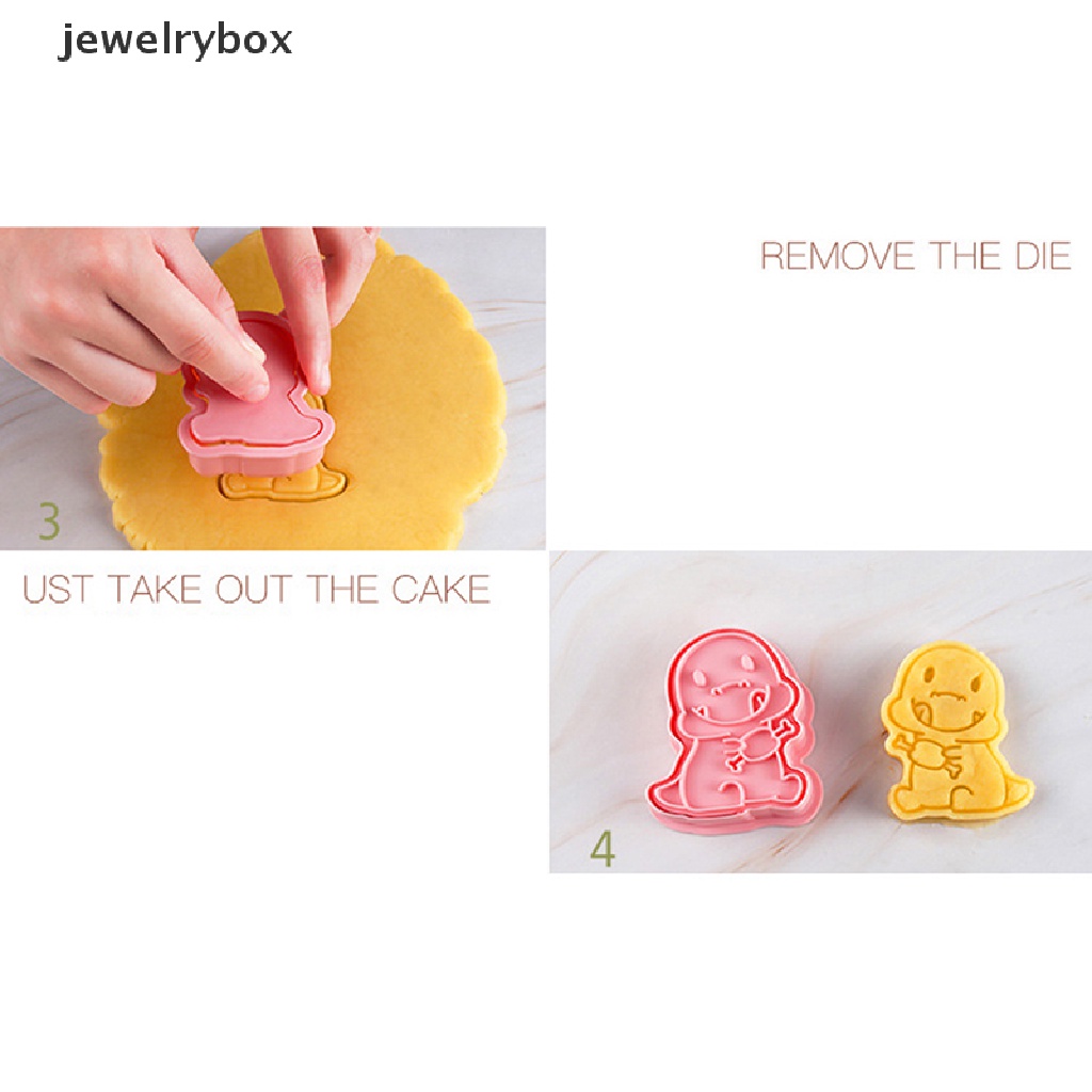 [jewelrybox] 6/8pcs Cookie Cutters Stamp Pressable Untuk Biskuit Pastry Baking Cookies Cetakan Butik