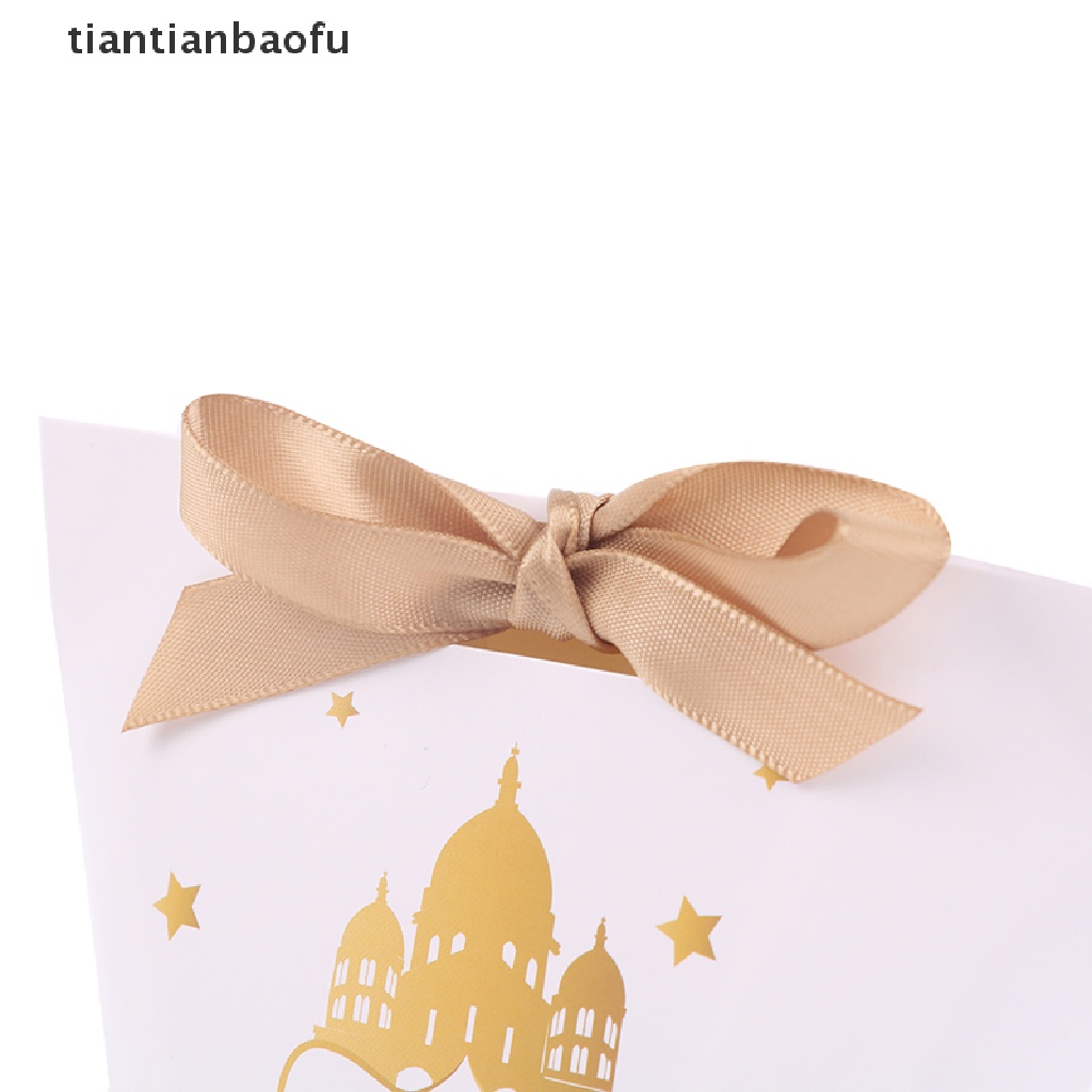 [tiantianbaofu] 10pcs Eid Mubarak Gift Box Ramadan Kareem Candy Bags Dekorasi Festival Islami Butik