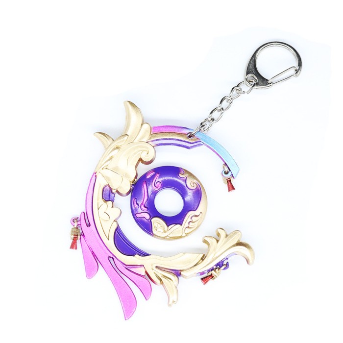 Miniatur Keychain Genshin Impact Everlasting Moonglow Accesories Anime Kokomi Catalyst