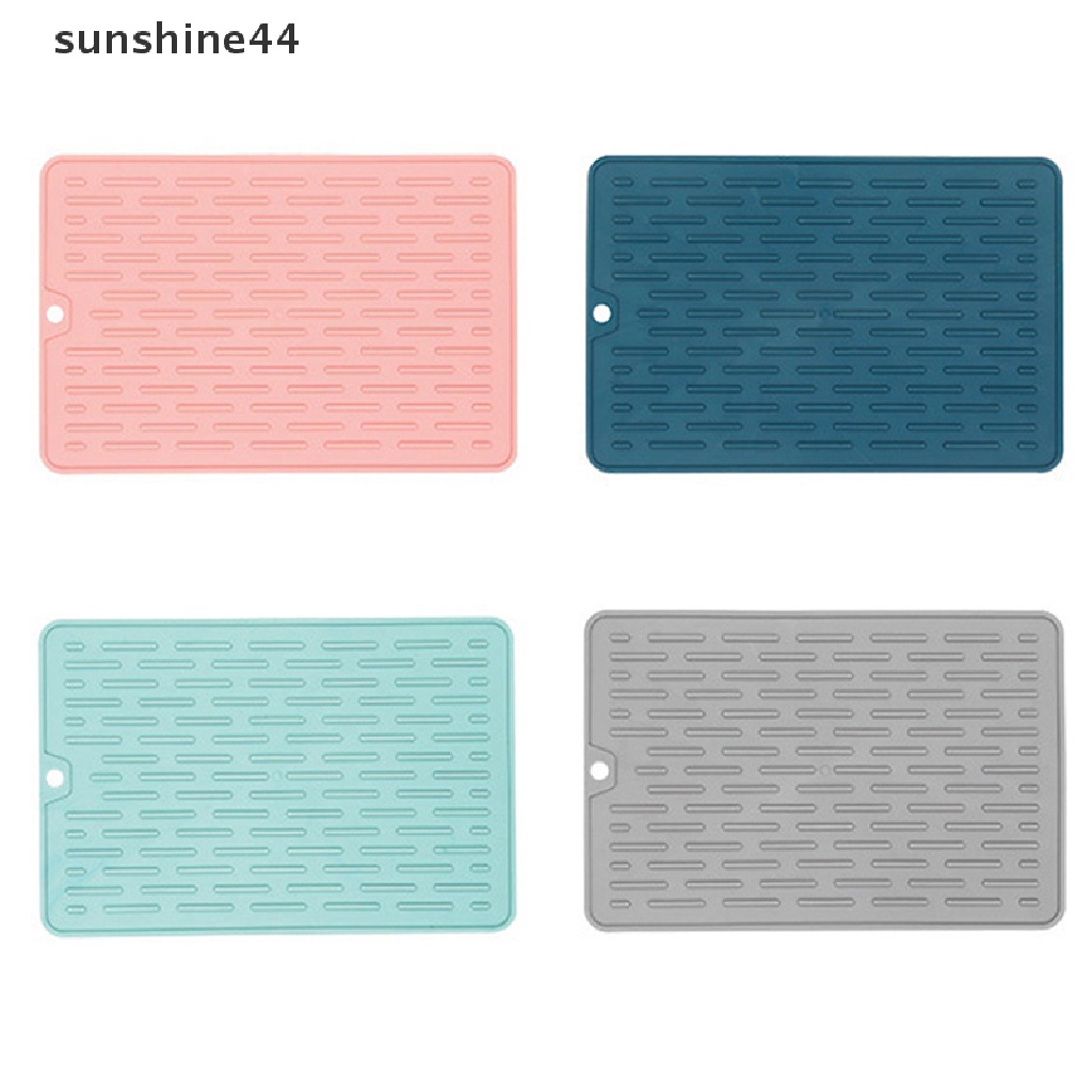 Sunshine Silicone Drainer Mat Anti Slip Tray Peralatan Makan Cushion Organizer Protection Mat ID