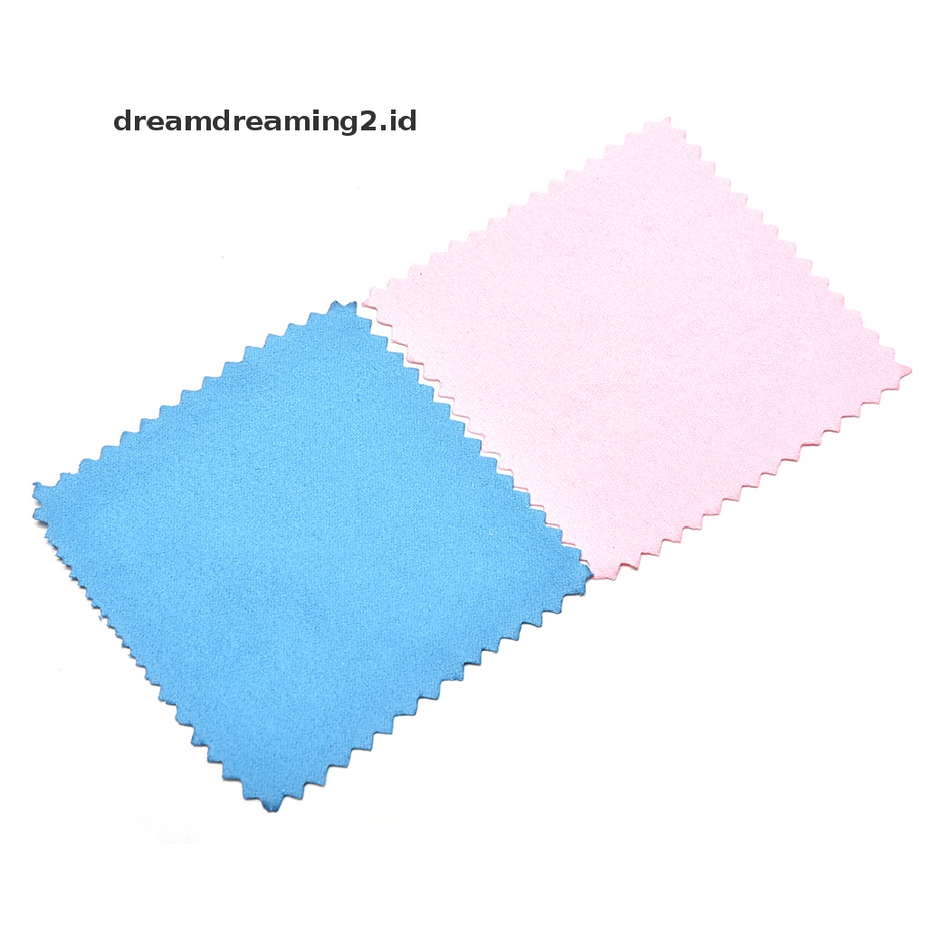 (hot) 10x New Jewelry Polishing Cloth Cleaning Untuk Plaum Gold Dan Sterling Silver//