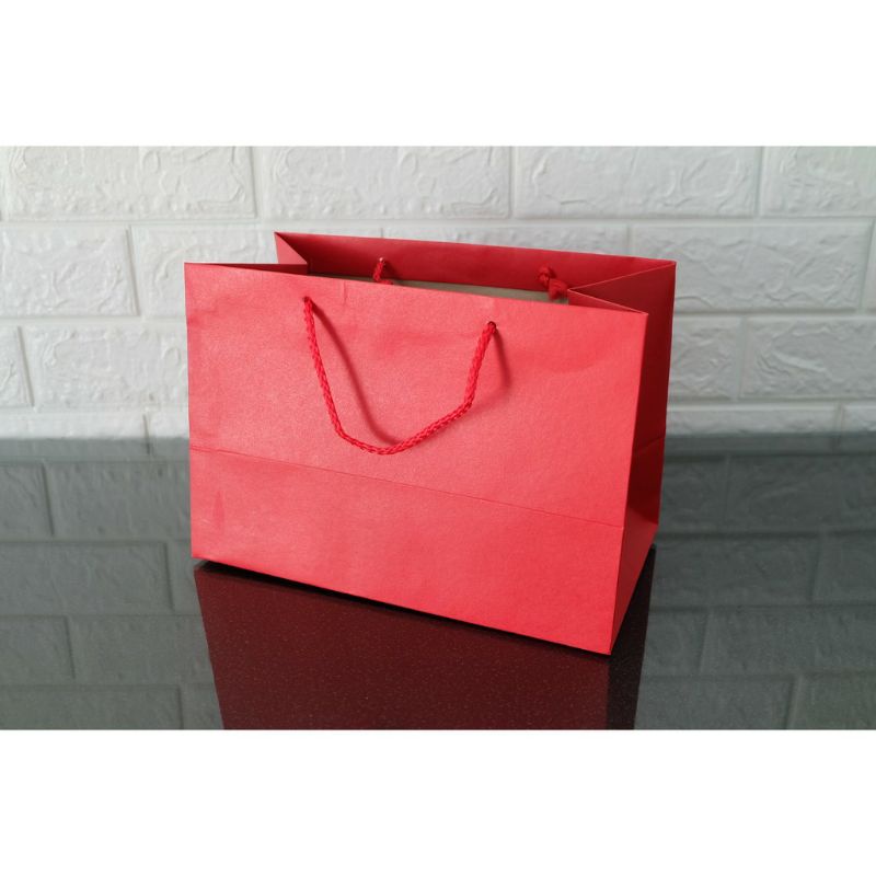 

Paperbag Red Craft 27x18,5x15 Paper Bag Kado Custom Wedding Tas Souvenir Kado Kertas Ulang Tahun