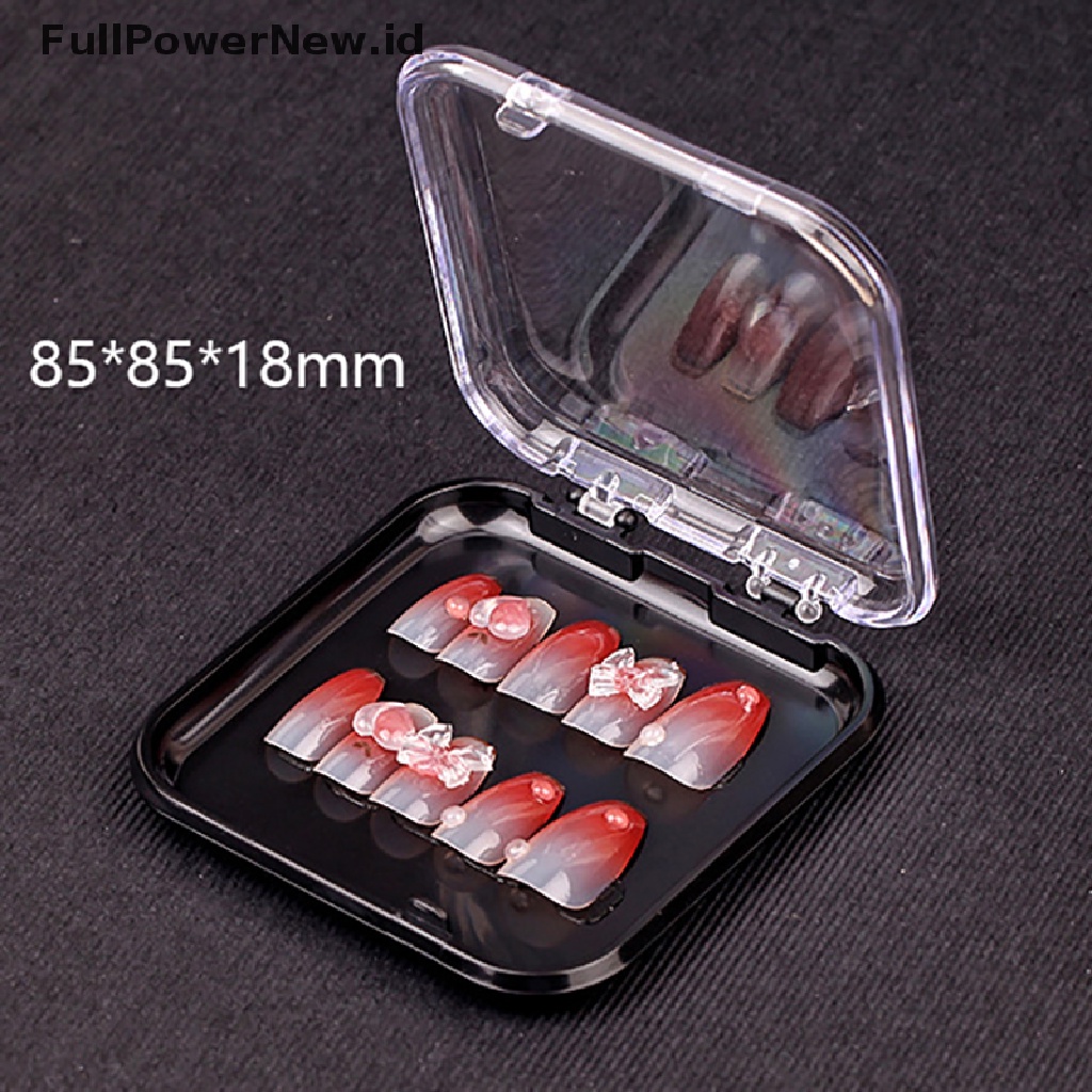 Power Kotak Penyimpanan Transparan Stand Display Organizer Wadah Nail Art Manicure Tool ID