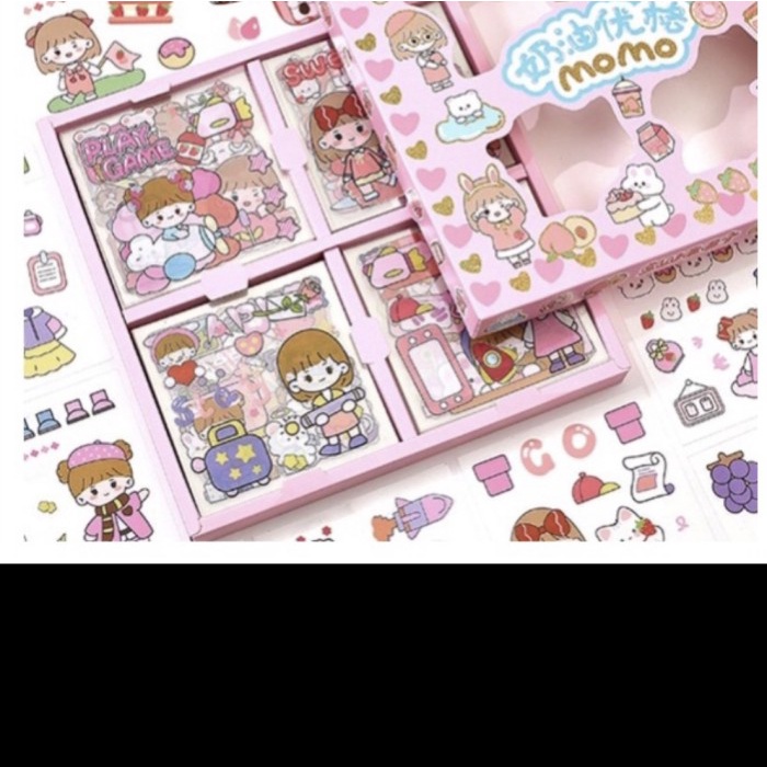 Stiker momo lucu 100 lbr / mainan anak /mainan kekinian