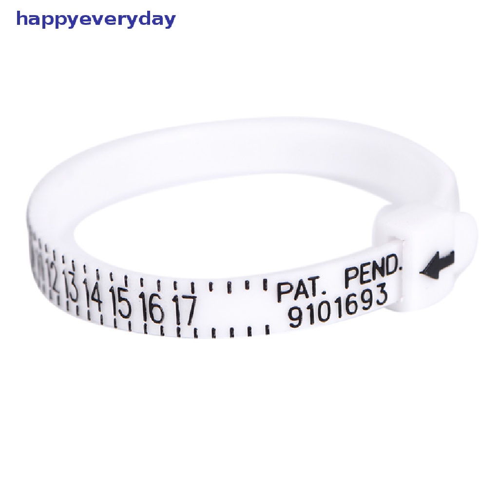 [happy] Uk US Ring Sizer Measure Finger Gauge Untuk Cincin Kawin Band Cincin Tunangan New [ID]