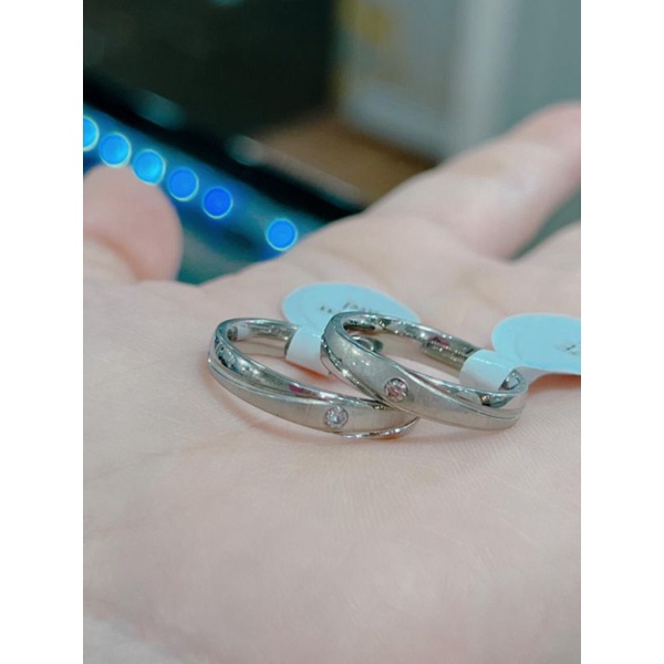 Cuc iGudang Cincin couple titanium silver (harga sepasang)