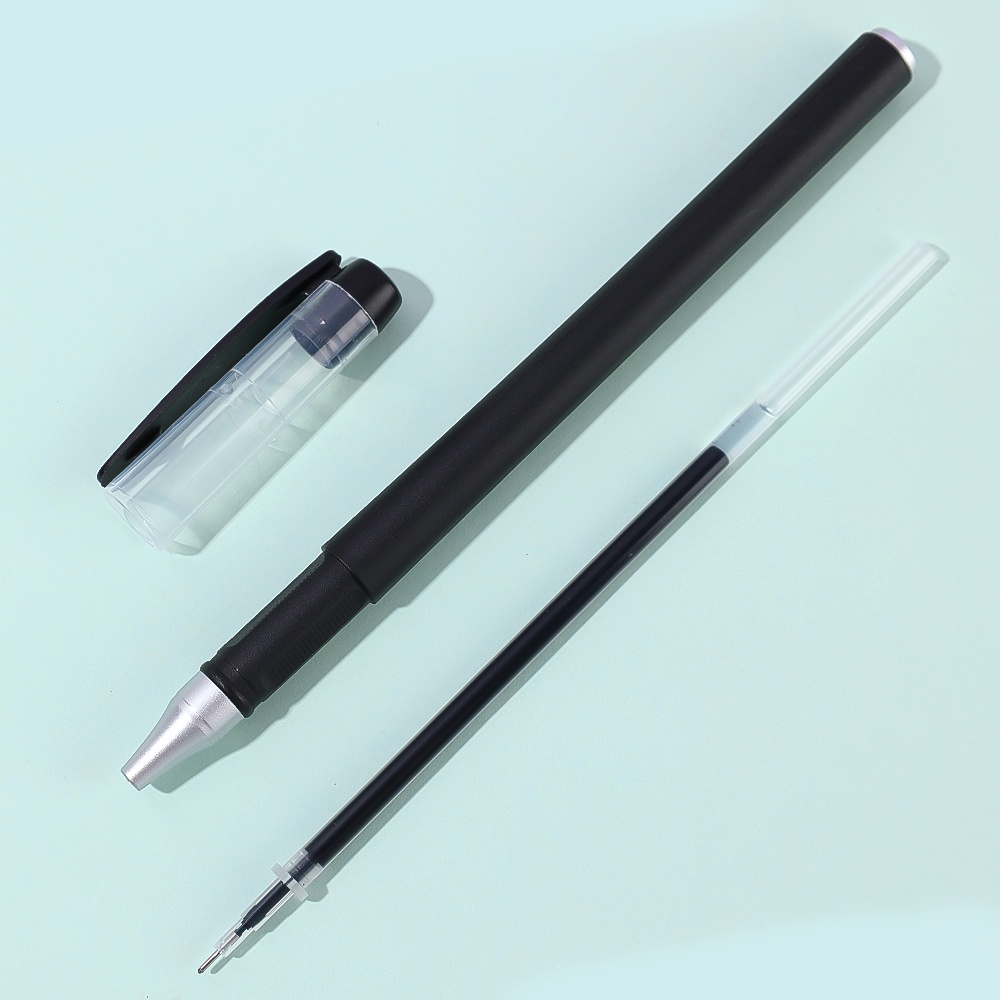 Pulpen Ballpoint Karbon Buram Ujian Siswa/Refill Pengganti/0.35/0.5mm Tiga Warna Hitam Biru Merah Pena Press Sederhana/Pena st Segar Kecil Pena Tinta Hitam/Alat Tulis Kantor