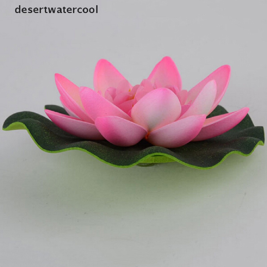 Deid Hotsale DIY Artificial Water Lotus Floag Bunga Ikan SPA Kolam Tanaman Deco Martijn