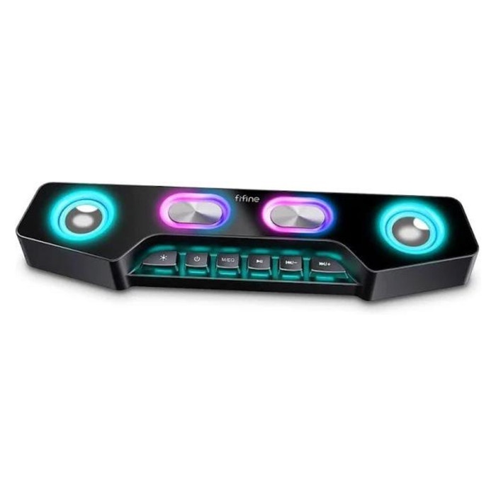 FIFINE A16 Computer Speaker, Bluetooth Wireless Gaming RGB Desktop