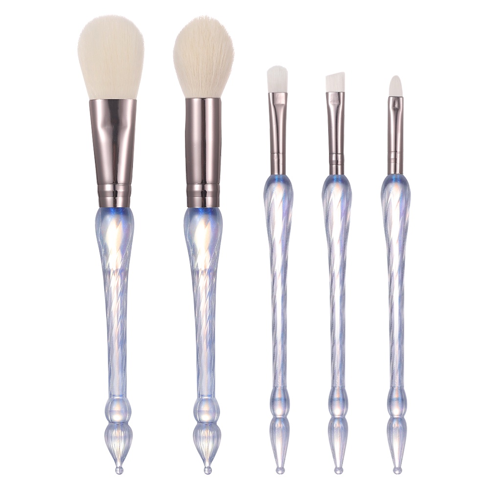 5pcs/set Longgar Brush Blush Eye Shadow Alis Brush Mercusuar Styling Makeup Brush Profesional Detail Brush Lembut Blending Brush Makeup Alat Untuk Wanita