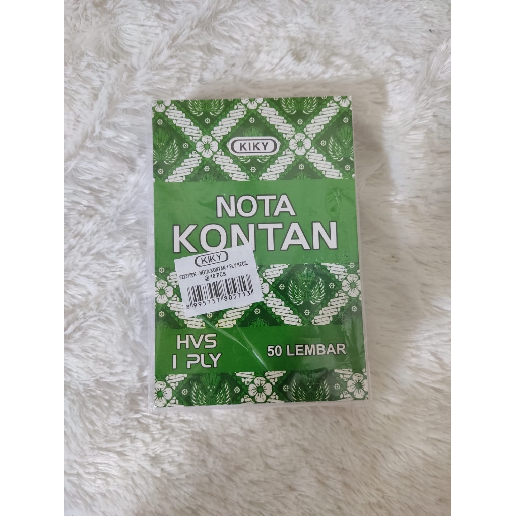 

Buku Nota NCR Kecil 1 Ply 50 Lembar KIKY