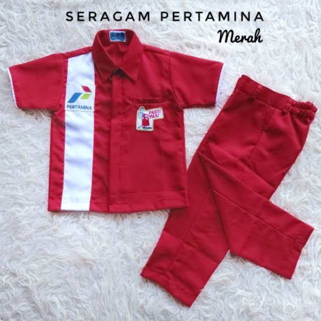 BAJU ANAK PERTAMINA warna MERAH