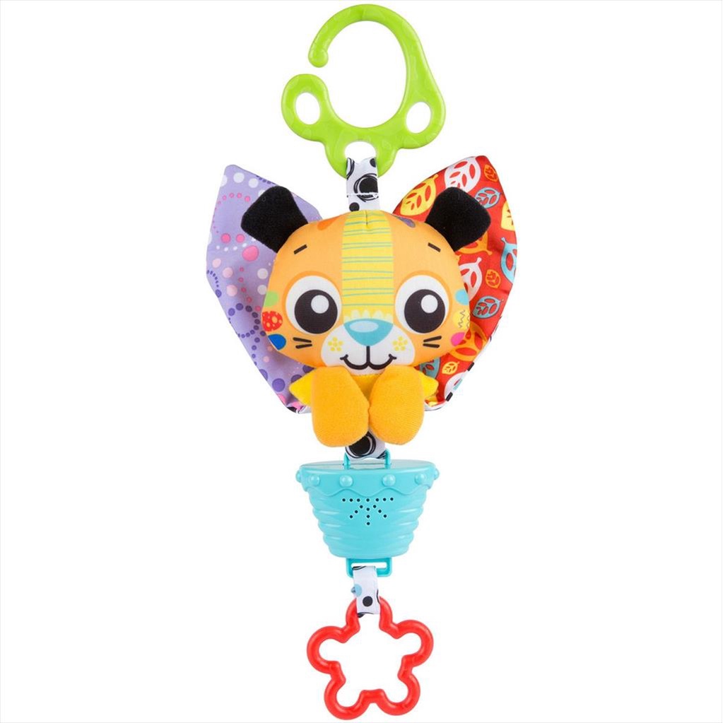 Playgro 105215 Musical Pullstring Tiger Light Blue