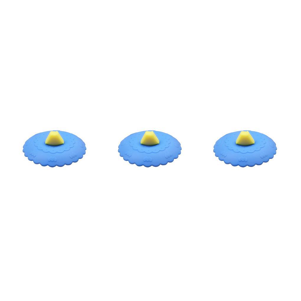 1per2 /2 /3 /5 Penutup Gelas Silikon Kartun Tutup Botol Reusable Anti Bocor Water Cup Lid Dustproof Cap Type3