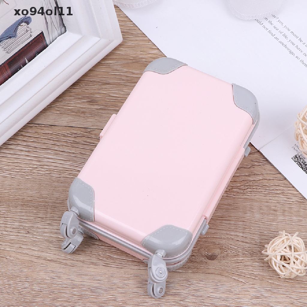 Xo Aksesoris Boneka Kereta Travel Plastik Mini Koper Plastik Luggage OL