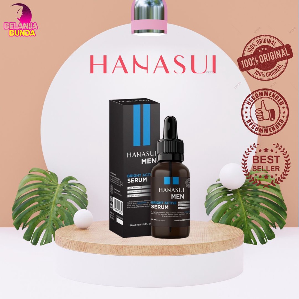 SKINCARE VIRAL PRIA!!! Hanasui Men Bright Active Serum 20 ML