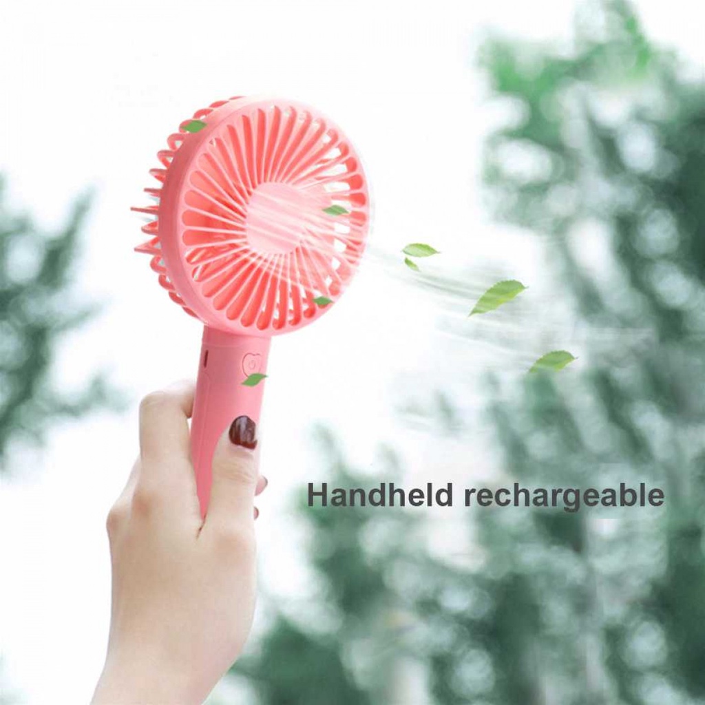 Kipas Angin Genggam Mini Portable Handheld Mini Fan USB Rechargeabel