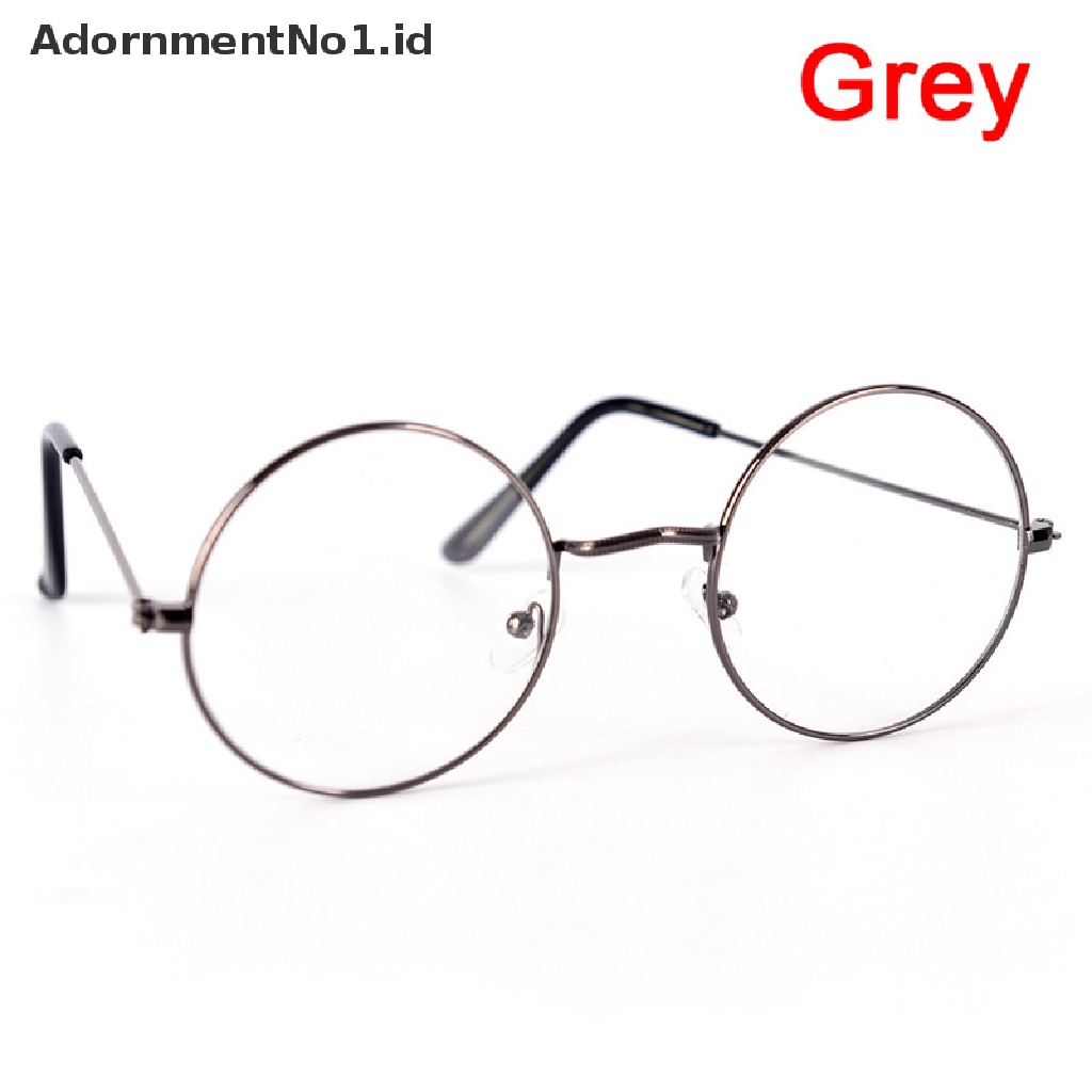 [AdornmentNo1] Kacamata Bulat Vintage Pria Wanita Frame Metal Retro Eye wear Clear Glasses [ID]