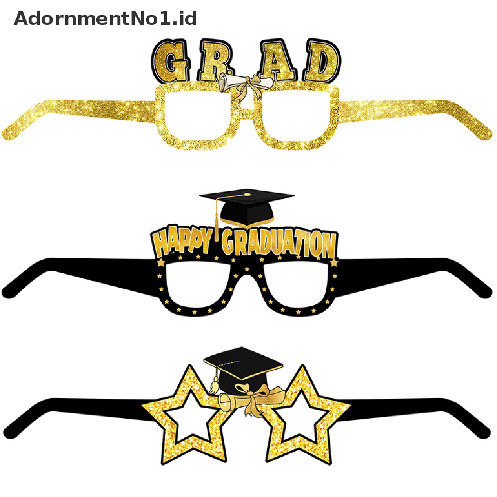 [AdornmentNo1] 6pcs Dekorasi Pesta Kacamata Dekorasi Wisuda Sma Hajatan [ID]