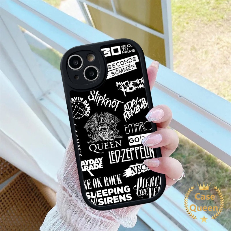 Casing Ponsel Tahan Guncangan Kompatibel Untuk iPhone 7Plus XR XS X Max11 13 12 14 Pro Max 7 8 6 6s Plus SE 2020 Lembut Tpu Fashion Surat Grafiti Cover