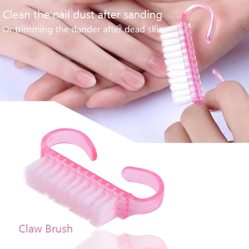 SIKAT KUKU Nail Art Pembersih Kuku Mini Brush Finger Cleaning Brush Manicure Pedicure S899