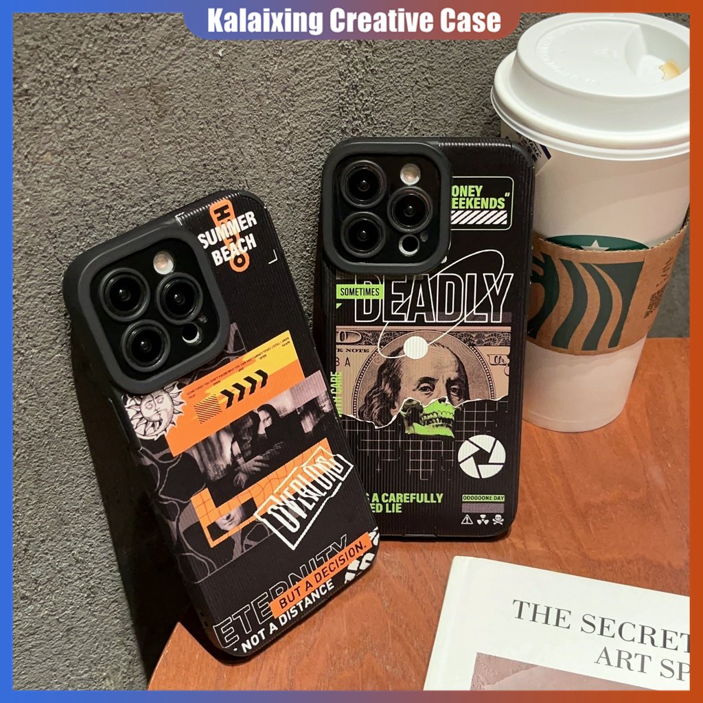 IPHONE Casing Ponsel Bahan Kulit Motif Fragmen Splicing Untuk Iphone14 Pro Max14Plus13 12 Pro Max Xs XR Xs Max7 8 Plus Cover Belakang Lembut