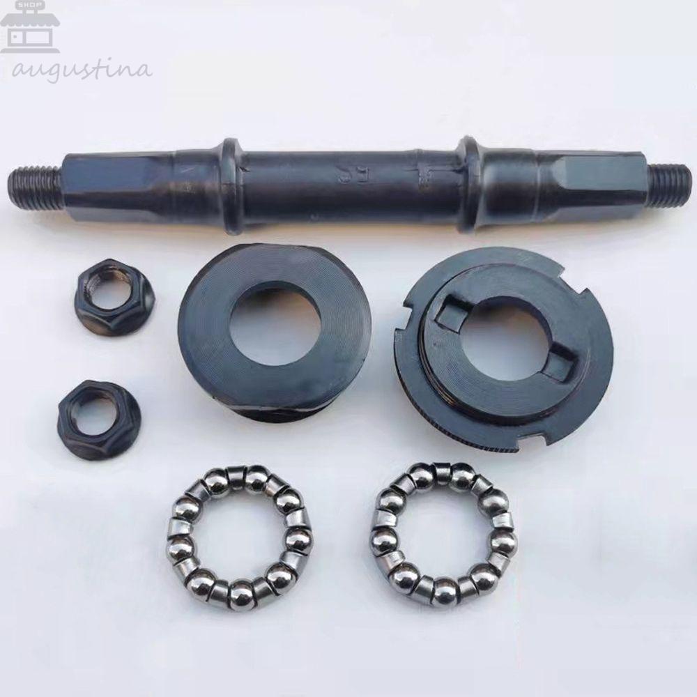 Agustina Braket Bawah Sepeda As Set Multi-Ukuran Lubang Persegi Aksesoris Baja Bottom Bracket Sepeda Bagian As Sepeda Bottom Bracket Bearing