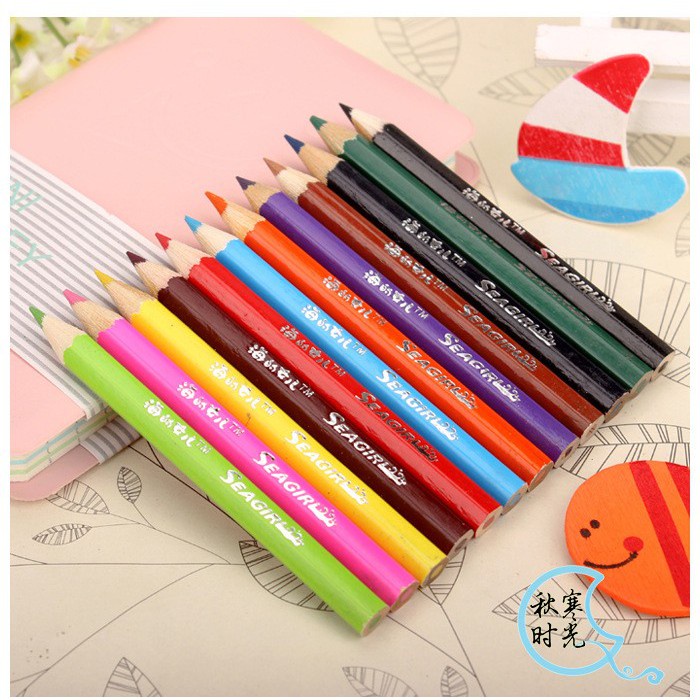 

Pensil Warna Anak Colour Pensil Short 12 Pcs kayu color untuk menggambar mewarnai