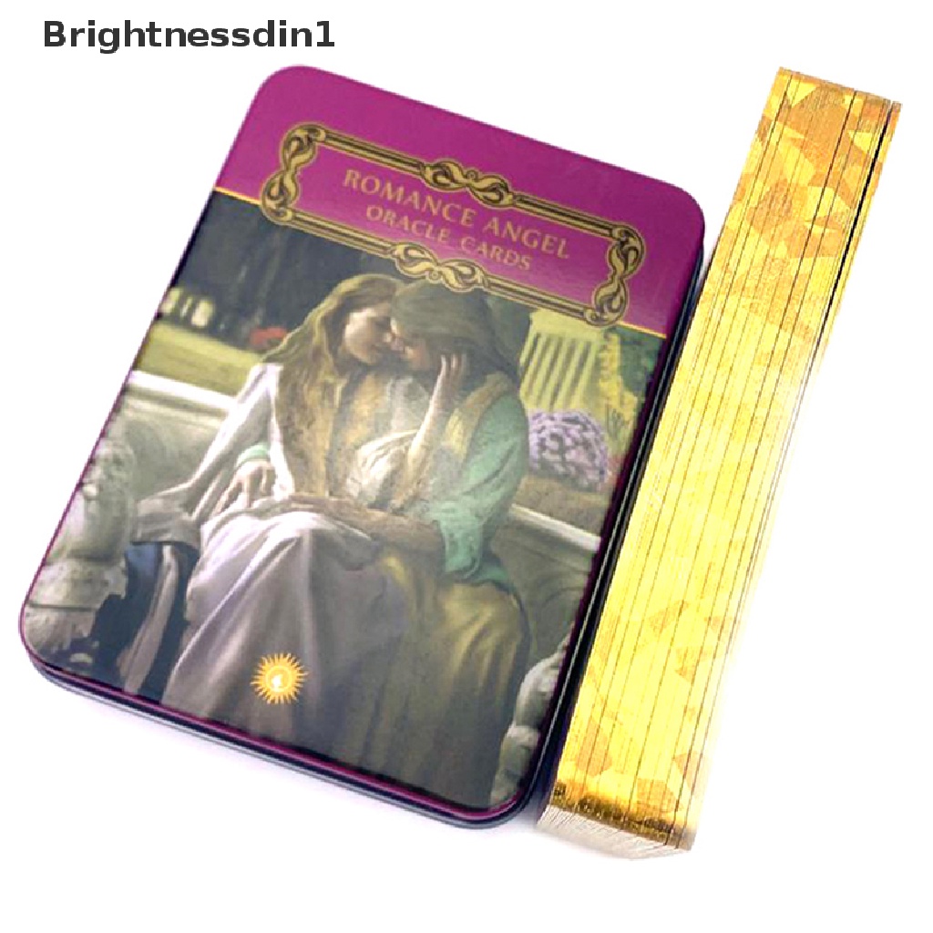 [Brightnessdin1] Kotak Besi Romance Angels Oracle Card Tarot Party Board Game Ramalan w/Butik Manual