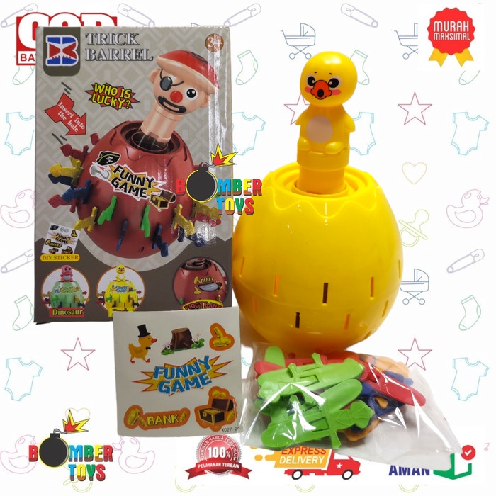 MAINAN ANAK TRICK BARREL BEBEK DUCK BESAR JUMBO PIRATE CELENGAN BAYI