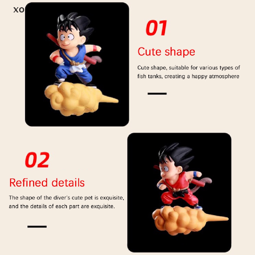 Xo Aksesoris Dekor Aquarium Son-Goku Sitg on The Cloud Action Figure Decor OL