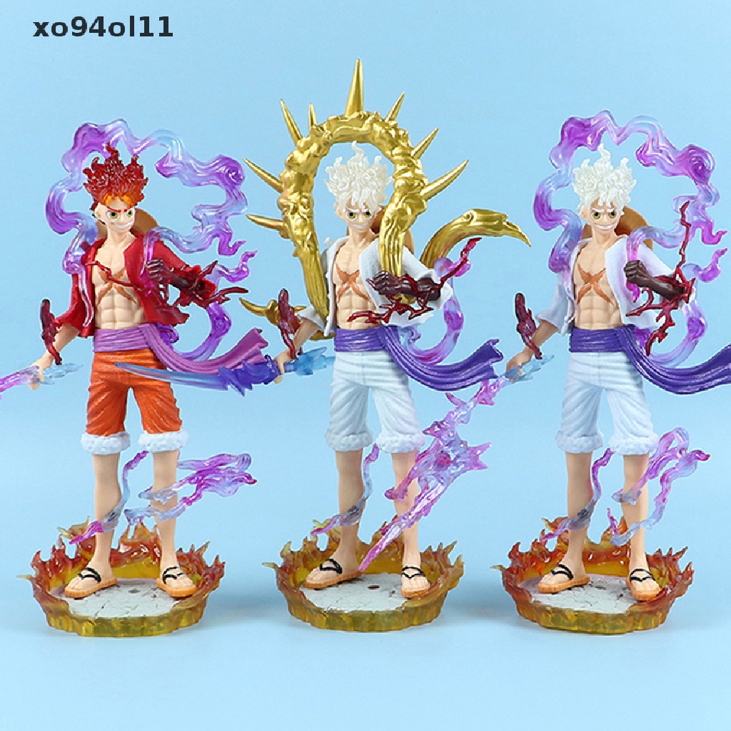 Patung XO Anime One Piece Luffy Gear5 Nika Sun God Action Figure Koleksi OL
