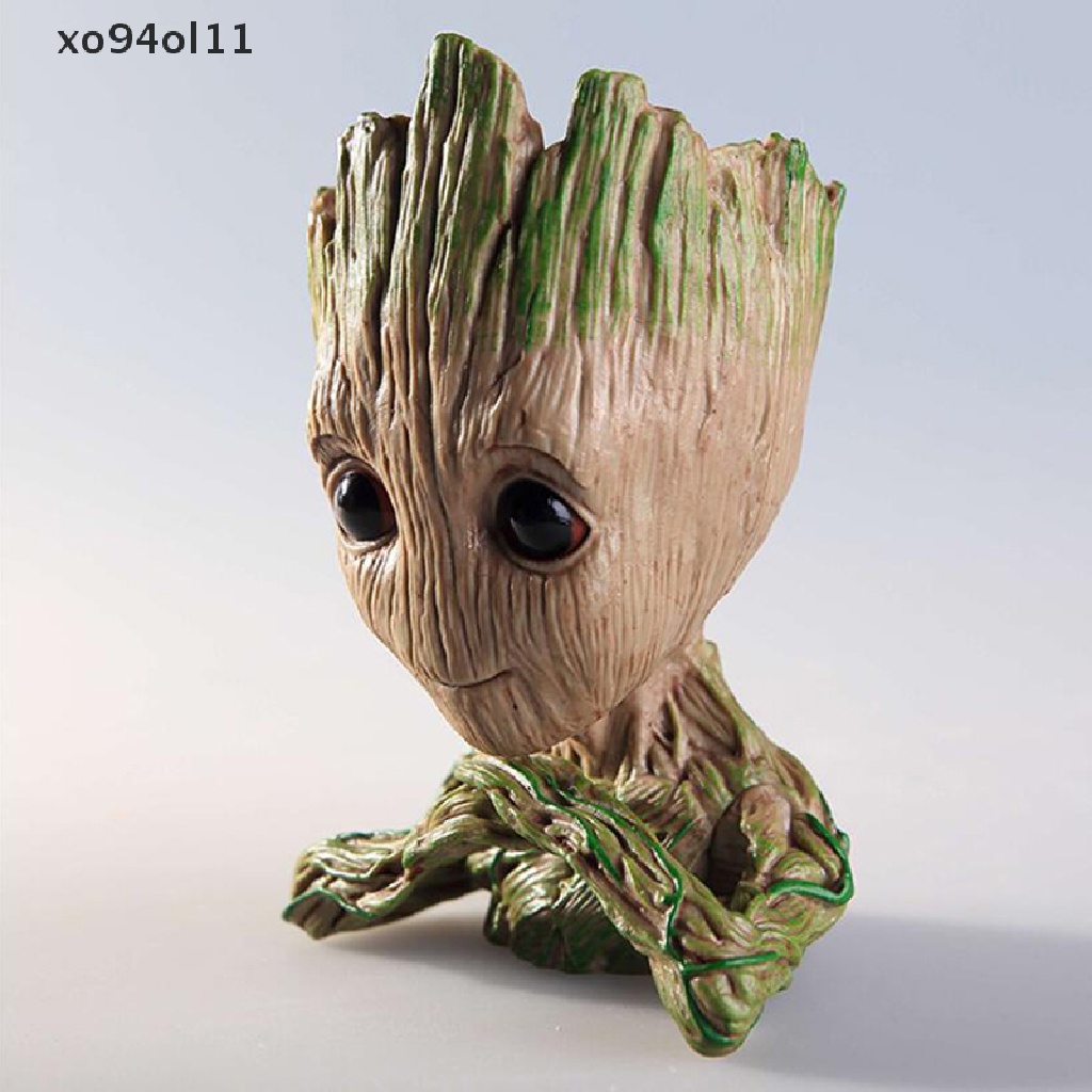 Xo Baby Groot Pot Bunga Tree Man Pot Bunga Model Hero Mainan Pulpen Pot Tanaman Pot OL