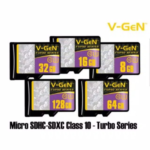 BOP MEMORY CARD V-GEN TURBO SERIES CLASS 10 8GB 16GB 32GB 64GB 128GB MMC T-FLASH MICRO SD VGEN