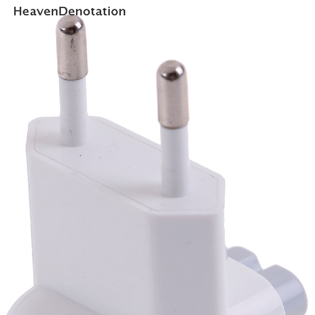 [HeavenDenotation] Adaptor Konverter Charger Travel Plug US to EU Perlengkapan Listrik Untuk Mac Book  Hdv