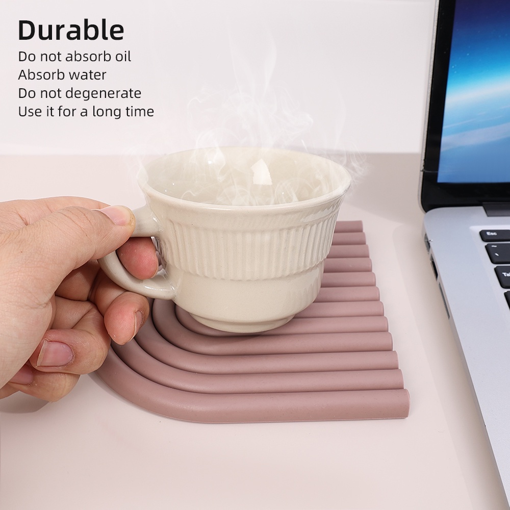 Kreatif Nordic Meja Anti Panas Mat/Menebal Dapur Silikon Insulasi Pad/Rumah Tangga Non-slip Multifungsi Cup Coaster Table Tatakan/Aksesoris Dapur