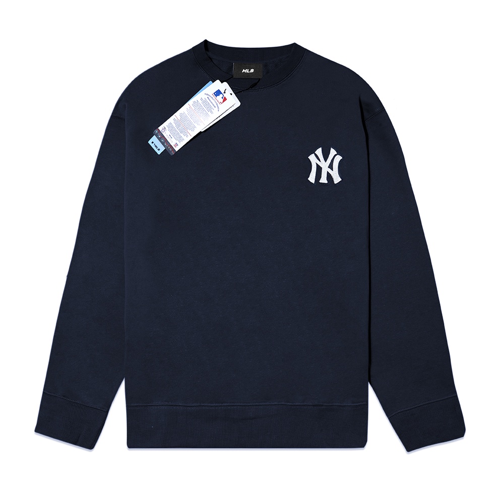 M7B NY Yankees Monogram Back Logo Sweatshirts Navy