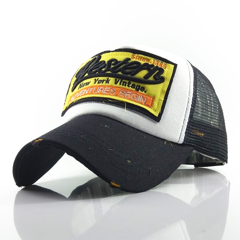 Washed full Topi, edging shading baseball cap