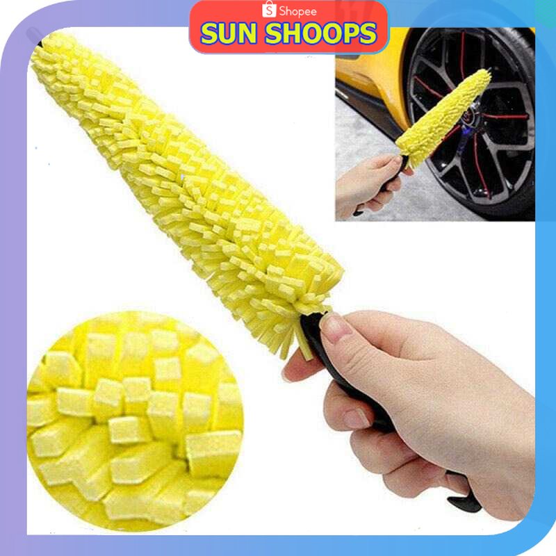 

SUN SHOOPS - IDEATE Sikat Brush Pembersih Velg Ban Mobil Portable Car Wheel Wash - YQ013