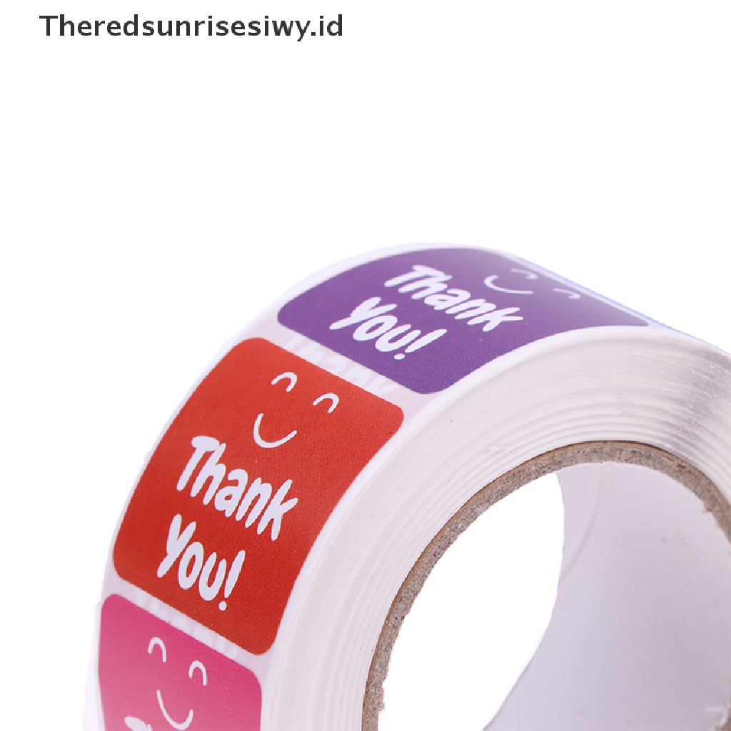 # Kado Mom &amp; PAPA DIY # 500pcs/roll Stiker Thank You Stiker Terima Kasih Lables Untuk Kemasan Baking~