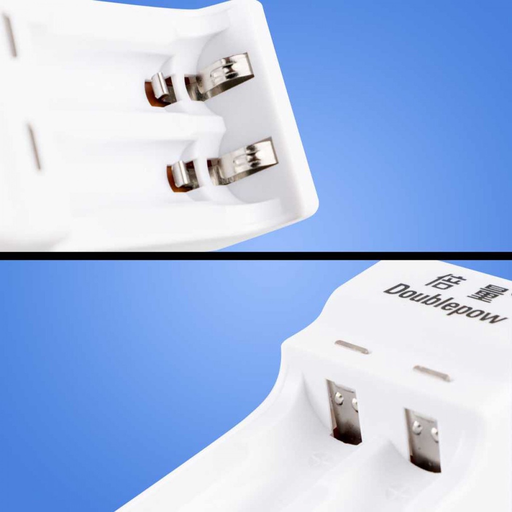 Charger Baterai 2 Slot AA AAA Free 2PCS AA 780 mAh Lampu Indikator