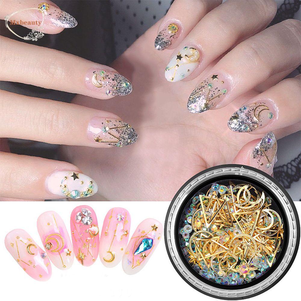 Mxbeauty Ornamen Bintang Kristal 3D Untuk Dekorasi Manicure / Nail Art
