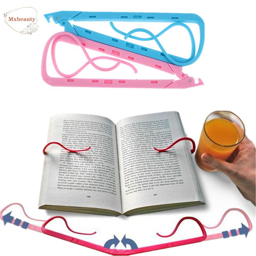 Mxbeauty Klip Penyangga Bacaan Buku 1pc Lipat Portable Reader Alat Halaman Organizer Open Clip Clamp Reading Bracket