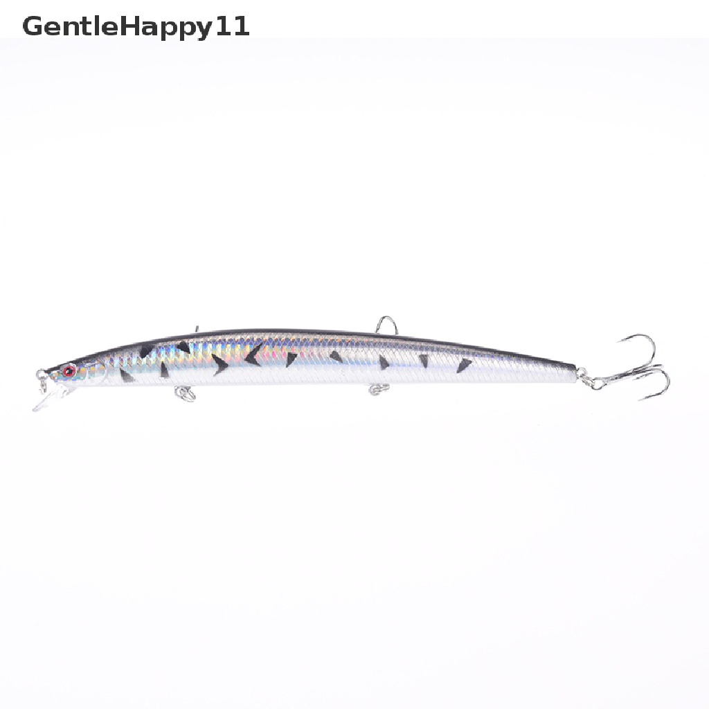 Gentlehappy Umpan Pancing Ikan Kecil Panjang Plastik hard tackle bass Engkol 18cm/7.08 &quot;26g id