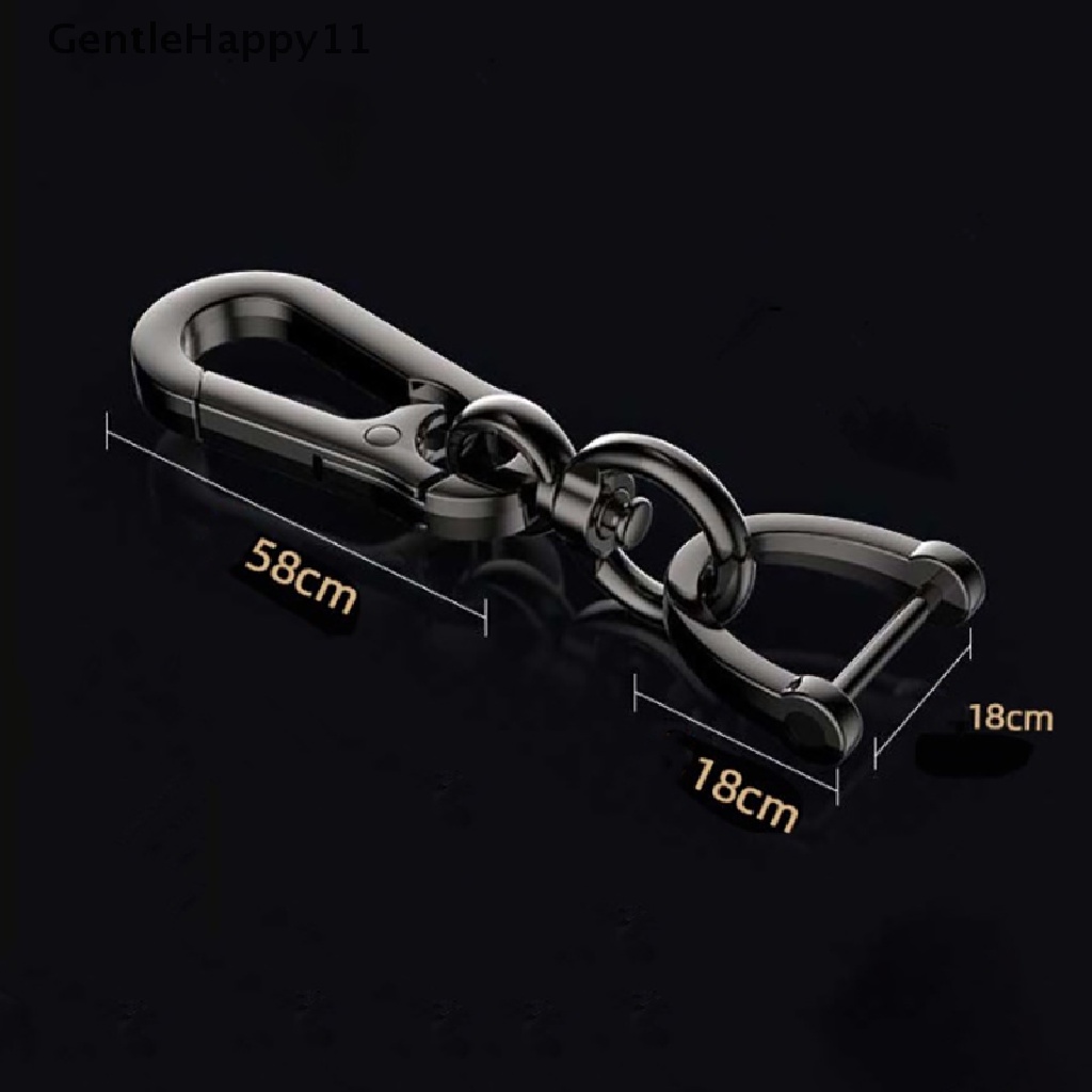 Gentlehappy Gantungan Kunci Mobil Klasik Stainless Steel Keychain Waist Belt Klip Gesper Anti Hilang id