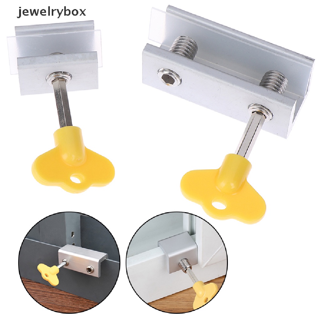 [jewelrybox] Pembatas Kunci Pintu Jendela Aluminium kid Pengaman Jendela limit safety keylock Butik